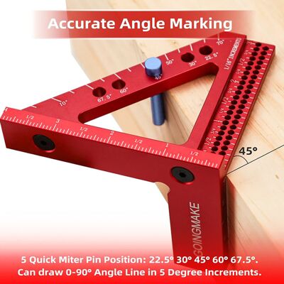 Unbranded 3D Multi Angle Measuring Ruler Unbranded 3D Multi Angle Measuring Ruler