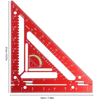 Unbranded Lightweight Triangular Rafter Square Ruler Unbranded Lightweight Triangular Rafter Square Ruler