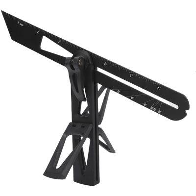 Unbranded Movable Angle Scribing Ruler Black Unbranded Movable Angle Scribing Ruler Black
