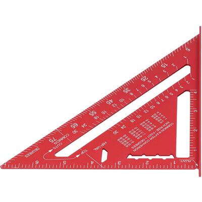 Unbranded 7in Aluminium Triangle Ruler Unbranded 7in Aluminium Triangle Ruler