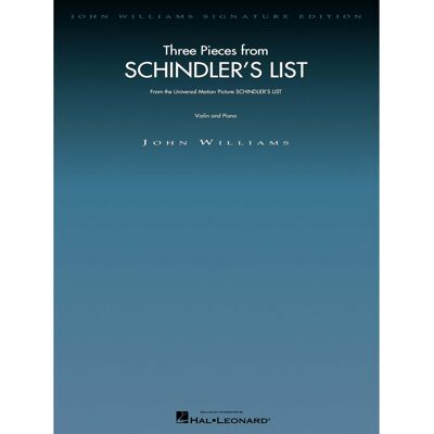 Hal Leonard Three Pieces from Schindler's List – Violin and Piano Sheet Music Ea Hal Leonard Three Pieces from Schindler's List – Violin and Piano Sheet Music Ea