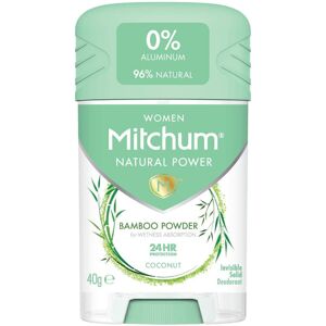 Mitchum Women Natural Deodorant Stick, Aluminium Free, Vegan, Cruelty Free, 96% Mitchum Women Natural Deodorant Stick, Aluminium Free, Vegan, Cruelty Free, 96%