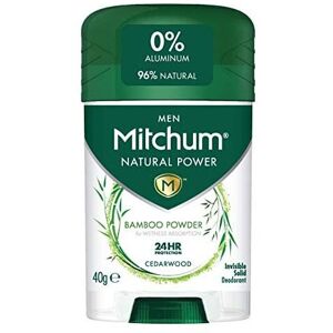 Mitchum Men 24HR Natural Vegan Deodorant Stick with 96% Natural Ingredients (40g Mitchum Men 24HR Natural Vegan Deodorant Stick with 96% Natural Ingredients (40g