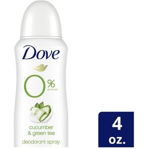 Dove 0% Aluminum Deodorant Spray Cucumber & Green Tea Aluminum Free 4 Oz Dove 0% Aluminum Deodorant Spray Cucumber & Green Tea Aluminum Free 4 Oz