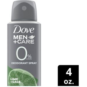 Dove Men+Care 0% Aluminum Deodorant Spray Lime & Sage Aluminum free 4 oz Dove Men+Care 0% Aluminum Deodorant Spray Lime & Sage Aluminum free 4 oz