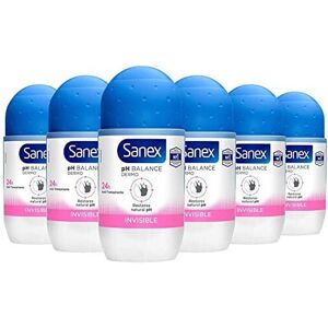 Sanex DERMO Invisible Deodorant Roll-on Women For All Skin Types 50 ml Pack of 6 Sanex DERMO Invisible Deodorant Roll-on Women For All Skin Types 50 ml Pack of 6
