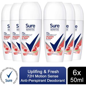 (Buy 6 - Uplifting & Fresh) Sure Women Antiperspirant Deodorant - 50ml (Buy 6 - Uplifting & Fresh) Sure Women Antiperspirant Deodorant - 50ml