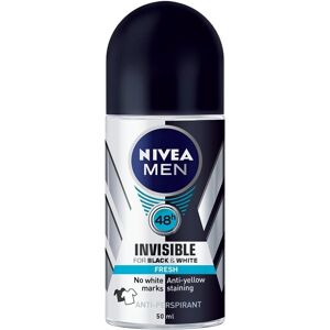 Nivea Men Black and White Invisible Deodorant Roll on 50 ml Nivea Men Black and White Invisible Deodorant Roll on 50 ml