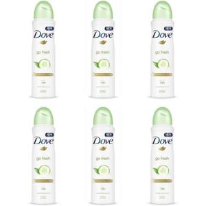 Dove Go Fresh Cucumber and Green Tea Antiperspirant Deodorant, 250ml (Pack of 6) Dove Go Fresh Cucumber and Green Tea Antiperspirant Deodorant, 250ml (Pack of 6)