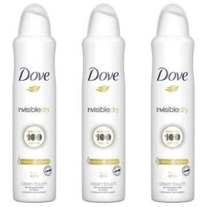 Dove Invisible Dry Anti-Perspirant Deodorant Aerosol 250ml - Pack of 3, 48h Prot Dove Invisible Dry Anti-Perspirant Deodorant Aerosol 250ml - Pack of 3, 48h Prot