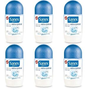 Sanex Dermo Extra Control Roll-On Deodorant, 48h Protection, 50ml (Pack of 6) Sanex Dermo Extra Control Roll-On Deodorant, 48h Protection, 50ml (Pack of 6)