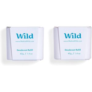 Wild Natural Refillable Deodorant Fresh Cotton Sea Salt Refill Duo Vegan Eco-Fri Wild Natural Refillable Deodorant Fresh Cotton Sea Salt Refill Duo Vegan Eco-Fri