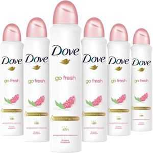 6 x 250ml Dove Women Deodorant Spray Pomegranate & Lemon Scent 6 x 250ml Dove Women Deodorant Spray Pomegranate & Lemon Scent