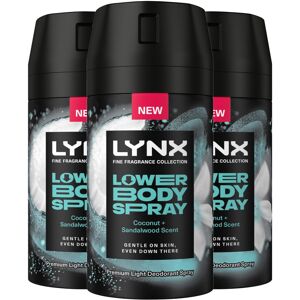 Lynx Coconut + Sandalwood Lower Body Spray 72Hrs Freshness, 100ml (3 Pack) 648 Lynx Coconut + Sandalwood Lower Body Spray 72Hrs Freshness, 100ml (3 Pack) 648