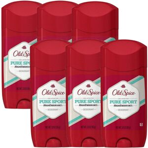 Old Spice High Endurance Deodorant for Men Pure Sport - 3 Oz / 85g x 6 Pack Old Spice High Endurance Deodorant for Men Pure Sport - 3 Oz / 85g x 6 Pack