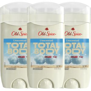 Old Spice Whole Body Deodorant for Men 3 Pack Aluminum Free Unscented Stick D Old Spice Whole Body Deodorant for Men 3 Pack Aluminum Free Unscented Stick D