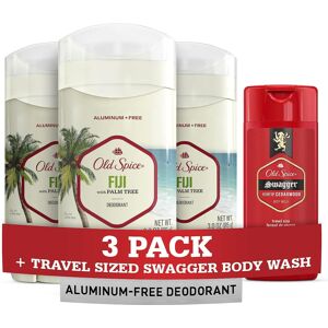 Old Spice Men's Deodorant Aluminum-Free Fiji with Palm Tree 3oz (Pack of 3) wit Old Spice Men's Deodorant Aluminum-Free Fiji with Palm Tree 3oz (Pack of 3) wit