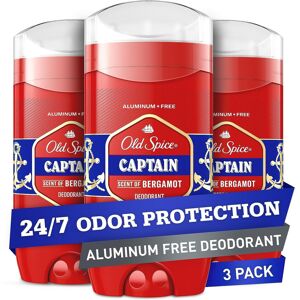 Old Spice Red Collection Deodorant for Men Captain Scent 3 ct 3oz each 9oz t Old Spice Red Collection Deodorant for Men Captain Scent 3 ct 3oz each 9oz t