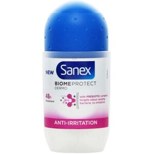 6 x Sanex Biome Protect Dermo Anti-Irritation Deodorant Roll On 50ml 6 x Sanex Biome Protect Dermo Anti-Irritation Deodorant Roll On 50ml