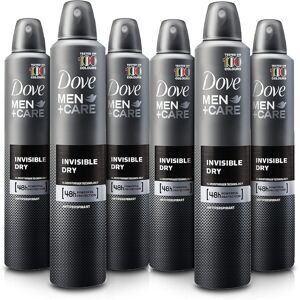 6 Cans of Dove Men+Care Invisible Dry 150ml Anti-Perspirant Anti-Transpirant Spr 6 Cans of Dove Men+Care Invisible Dry 150ml Anti-Perspirant Anti-Transpirant Spr