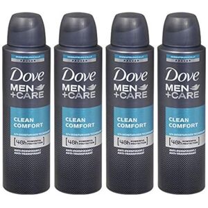 Dove Men + Care Clean Comfort Spray Deodorant & Antiperspirant 150ml / 3.8 Ounce Dove Men + Care Clean Comfort Spray Deodorant & Antiperspirant 150ml / 3.8 Ounce