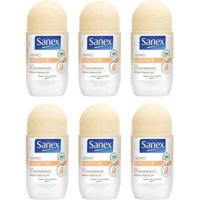 Sanex - Dermo Sensitive Roll-On - 50ml - Deodorant Sanex - Dermo Sensitive Roll-On - 50ml - Deodorant