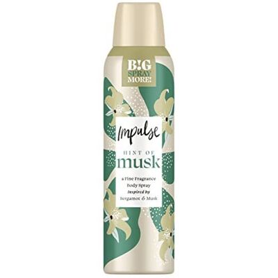 Impulse Hint Of Musk Body Spray Deodorant 150 ml Impulse Hint Of Musk Body Spray Deodorant 150 ml