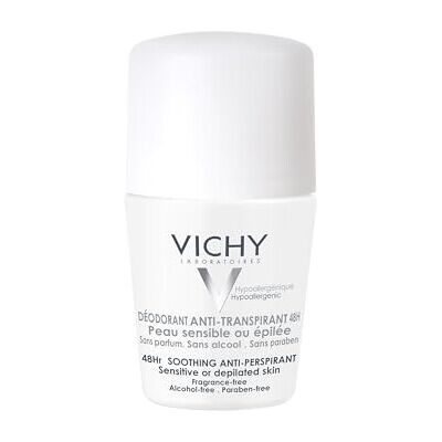 Vichy 48HR Soothing Roll-On Anti-Perspirant for Sensitive Skin 50ml Vichy 48HR Soothing Roll-On Anti-Perspirant for Sensitive Skin 50ml