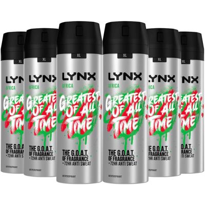 Phoenix Lynx Africa Anti-Perspirant, 6 x 200ml Phoenix Lynx Africa Anti-Perspirant, 6 x 200ml