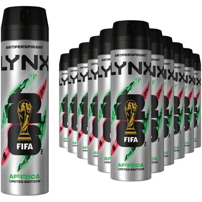 (Buy 12) Lynx Limited Edition FIFA Africa Anti-Perspirant Aerosol Deo Spray 200m (Buy 12) Lynx Limited Edition FIFA Africa Anti-Perspirant Aerosol Deo Spray 200m