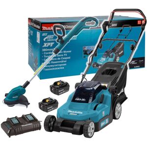 Makita DLM382Z 18v / 36v LXT Cordless Battery Lawn Mower Grass Strimmer 2X 5.0ah Makita DLM382Z 18v / 36v LXT Cordless Battery Lawn Mower Grass Strimmer 2X 5.0ah