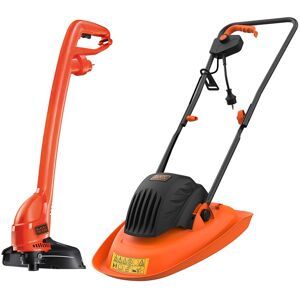 Black & Decker 30cm Electric Hover Mower with GL250 Grass Strimmer Black & Decker 30cm Electric Hover Mower with GL250 Grass Strimmer