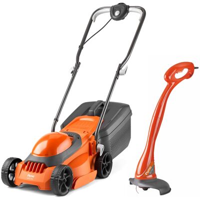 Flymo EasiMow 300R Lawn Mower and MiniTrim Grass Trimmer - 30 cm Cutting Width, Flymo EasiMow 300R Lawn Mower and MiniTrim Grass Trimmer - 30 cm Cutting Width,