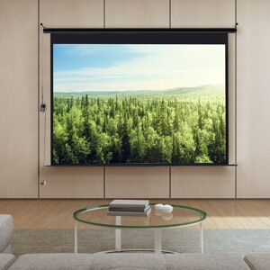 Living And Home (84 in) 4:3 Electric Motorised Projector Screen White Matte HD Cinema Projection Living And Home (84 in) 4:3 Electric Motorised Projector Screen White Matte HD Cinema Projection