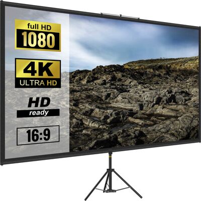 Vevor Tripod Projector Screen 80 inch 16:9 4K HD Adjustable Vevor Tripod Projector Screen 80 inch 16:9 4K HD Adjustable
