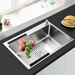 Unbranded Stainless Steel Sink Laundry Catering Topmount Square Single Bowl Unbranded Stainless Steel Sink Laundry Catering Topmount Square Single Bowl