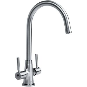 Bristan Monza Kitchen Sink Mixer Tap Double Lever Modern EasyFit Brushed Nickel Bristan Monza Kitchen Sink Mixer Tap Double Lever Modern EasyFit Brushed Nickel