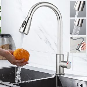 Unbranded Stainless Steel Kitchen Taps Sink Mixer Pull Out Spray Single Faucet Unbranded Stainless Steel Kitchen Taps Sink Mixer Pull Out Spray Single Faucet