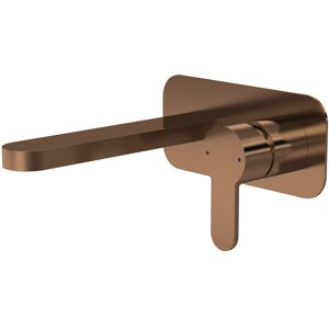 Balterley Pride Round Wall Mount 2 Tap Hole Basin Mixer Tap & Back Plate - Brushed Bronze Balterley Pride Round Wall Mount 2 Tap Hole Basin Mixer Tap & Back Plate - Brushed Bronze