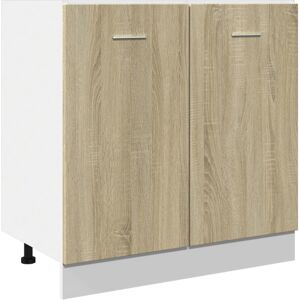 vidaXL Bottom Cabinet Storage Cupboard Cabinet Sonoma Oak Engineered Wood vidaXL Bottom Cabinet Storage Cupboard Cabinet Sonoma Oak Engineered Wood