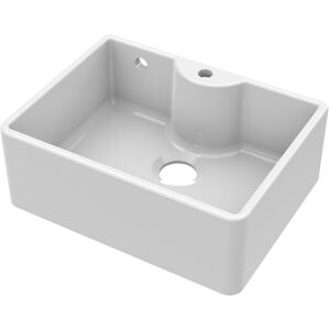 Balterley Fireclay Single Bowl Kitchen Sink - Tap Ledge, Overflow & Tap Hole 595mm Balterley Fireclay Single Bowl Kitchen Sink - Tap Ledge, Overflow & Tap Hole 595mm