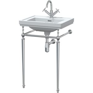 Balterley Traditional 1 Tap Hole Fireclay Basin with Luxury Wash Stand & Bottle Trap - 50 Balterley Traditional 1 Tap Hole Fireclay Basin with Luxury Wash Stand & Bottle Trap - 50
