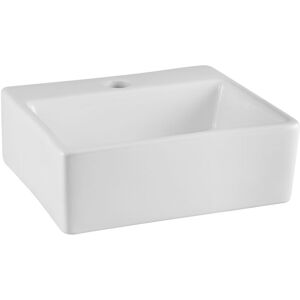 Balterley Square Compact 1 Tap Hole Ceramic Countertop Vessel without Overflow - 335mm Balterley Square Compact 1 Tap Hole Ceramic Countertop Vessel without Overflow - 335mm
