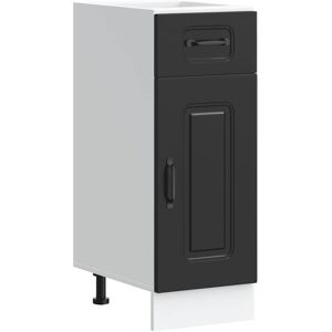 vidaXL Kitchen Base Cabinet Kalmar Black Engineered Wood sink base cabinet vidaXL Kitchen Base Cabinet Kalmar Black Engineered Wood sink base cabinet