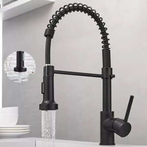 Unbranded Matt Black Monobloc Kitchen Sink Mixer Tap with Pull Out Hose Spray Unbranded Matt Black Monobloc Kitchen Sink Mixer Tap with Pull Out Hose Spray
