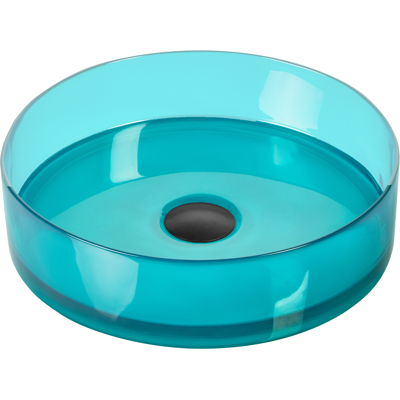 Beliani Countertop Wash Basin - Turquoise Blue - Modern Bathroom Sink Beliani Countertop Wash Basin - Turquoise Blue - Modern Bathroom Sink