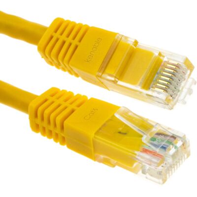 kenable - Cat6 Ethernet Patch Lead - Yellow - 7m - Cable kenable - Cat6 Ethernet Patch Lead - Yellow - 7m - Cable