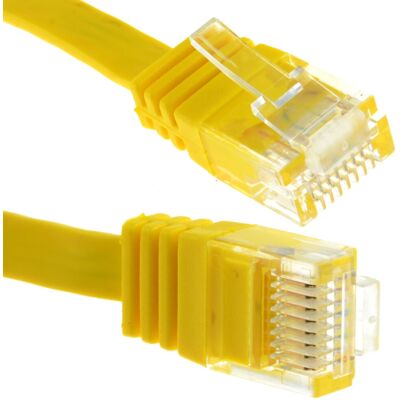 kenable - FLAT CAT6 - 15m - Yellow - Ethernet Cable kenable - FLAT CAT6 - 15m - Yellow - Ethernet Cable