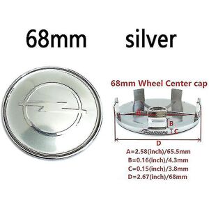 Unbranded (4pcs 68mm Silver) 4pcs Car Wheel Hub Center Caps 56mm 59mm 60mm 64mm 68mm Cover Unbranded (4pcs 68mm Silver) 4pcs Car Wheel Hub Center Caps 56mm 59mm 60mm 64mm 68mm Cover