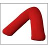 AmigoZone (V-Shaped, Red) Luxury V Shaped Pillow with Free Case